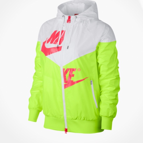 nike neon windbreaker jacket